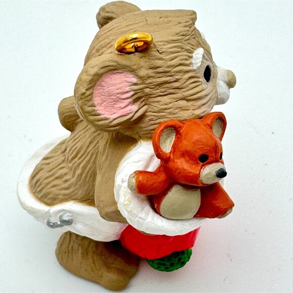 Vintage 1986 Hallmark Keepsake Ornament Babys 2nd Christmas Mouse & Red Stocking - Picture 3 of 9